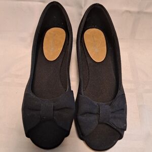 American Eagle Black Wedges